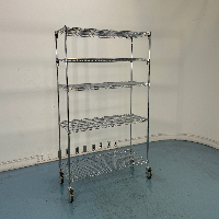 5' Portable Wire Shelving Unit image 1